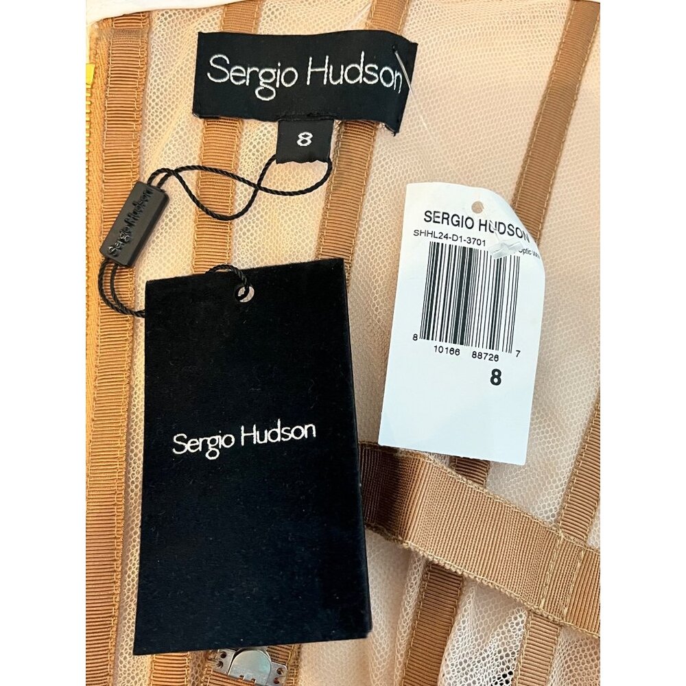 Sergio Hudson Black and White Strapless Gown NWT - Picture 10 of 10